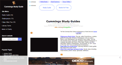 Desktop Screenshot of cummingsstudyguides.net